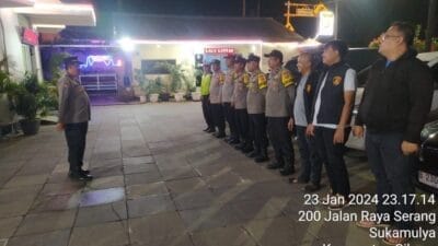 Apel Cipkon Polsek Cikupa: Antisipasi Guantibmas dan Patroli Mobile Menjaga Keamanan Malam