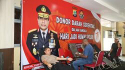 Peringati HUT Humas Polri Ke-78 Tahun Bidhumas Polda Papua Barat Gelar Donor Darah