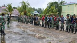 Rutinitas pagi anggota Satgas, laksanakan apel pagi pembagian tugas