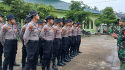 Sinergisitas TNI – Polri, Danki satgas TMMD ke- 122 Kodim Kukar terima BKO Polres