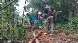 Pembangunan Jembatan Program TMMD Kodim Kukar Tingkatkan Akses Pertanian