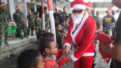 Satgas Yonif 715/Mtl rayakan Natal dengan masyarakat