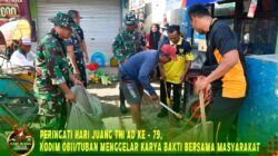 Karya Bakti Kodim 0811/Tuban di Hari Juang TNI AD: Bangun Semangat Gotong Royong Pasi Teritorial ajak masyarakat lestarikan warisan nenek moyang melalui gotong royong