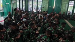 Jelang Hari Juang TNI AD Ke-79 Tahun 2024, Prajurit Kodim 1710/Mimika Gelar Doa Bersama Secara Terpimpin