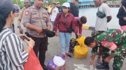 Babinsa Koramil Mapurujaya Bersama Kepolisian dan Pemda Gelar Sweeping Gabungan Penumpang Kapal Laut