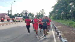 Jaga Kebugaran Prajurit, Kodim 1710/Mimika Laksanakan Lari 5 Km