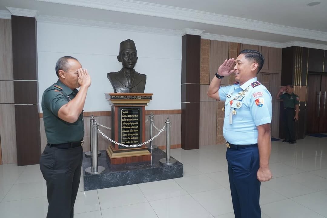 Danlanud Sultan Hasanuddin Laksanakan Audiensi Dengan Pangdam XIV/Hasanuddin