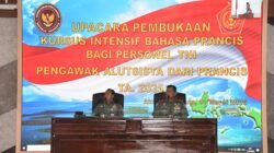 Kursus Intensif Bahasa Prancis Bagi Personel TNI Resmi Dibuka