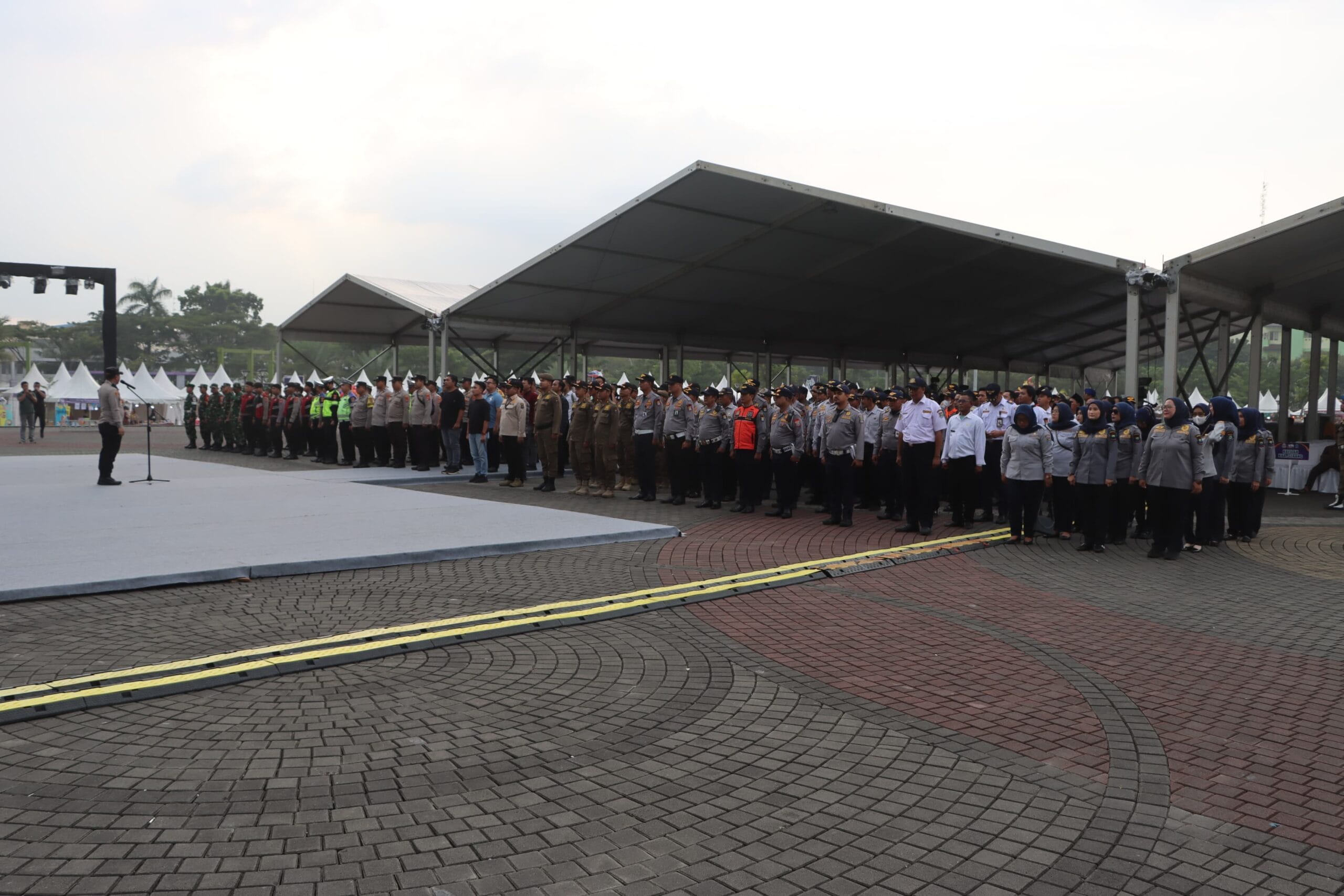 Polresta Tangerang Gelar Apel Pengamanan MTQ XXII Provinsi Banten di Alun-Alun Kabupaten Tangerang