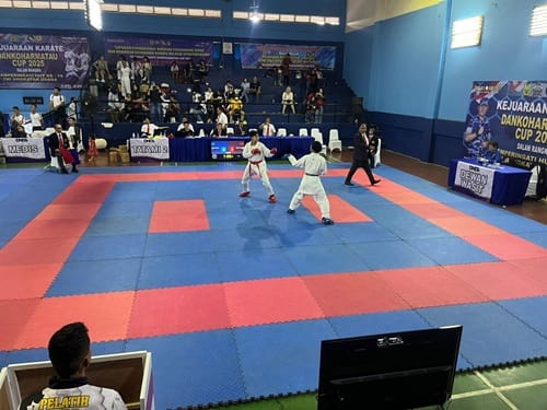 Skadron Udara 33 Lanud Sultan Hasanuddin Raih Juara 2 Pada Kejuaraan Karate Dankoharmatau Cup 2025