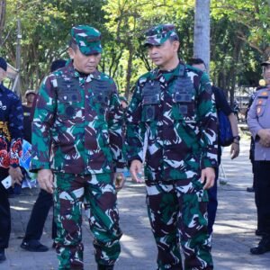Danlanud Sultan Hasanuddin Tinjau Latihan Kesiapsiagaan Penanggulangan Bencana Alam di Wilayah Makassar