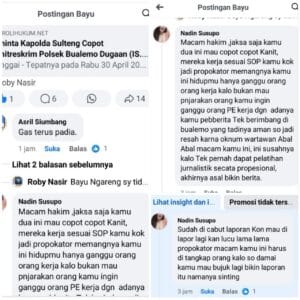 Tangkap Dan Penjarakan Dugaan (NDN.S) Akun Palsu, Diskriminasi Sebut Wartawan Abal-Abal, Langgar UUD Pers No.40 Tahun 1999