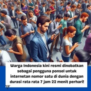 Warga Indonesia Resmi Menjadi Pengguna Ponsel Internet Terbanyak Dunia
