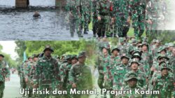 Uji Fisik dan Mental, Kodim 1505/Tidore Laksanakan Hanmars dan Renang Militer