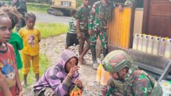 Peduli Perekonomian Masyarakat, Satgas Yonif 715/Mtl Borong Hasil Bumi Mama Papua