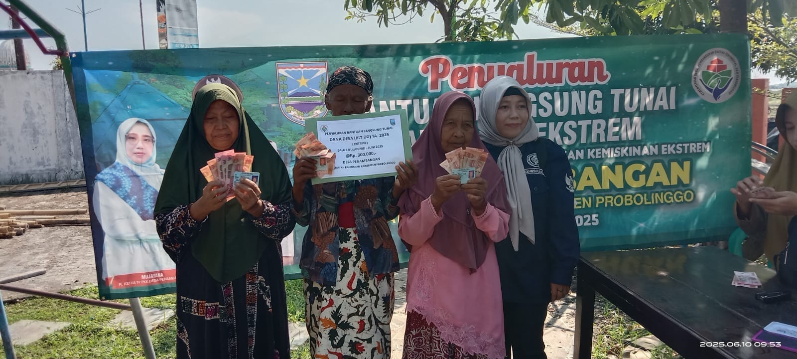 Penyaluran BLT-DD Ekstrim 2025 di Desa Penambangan Lancar dan Tepat Sasaran