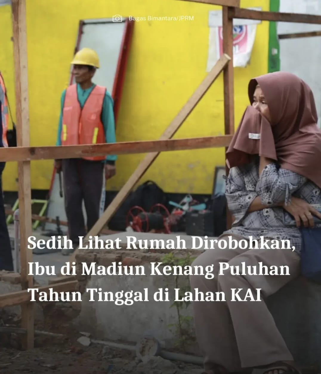 Penertiban 50 Rumah di Kota Madiun, Warga Terharu Rumah Kenangan Dihancurkan