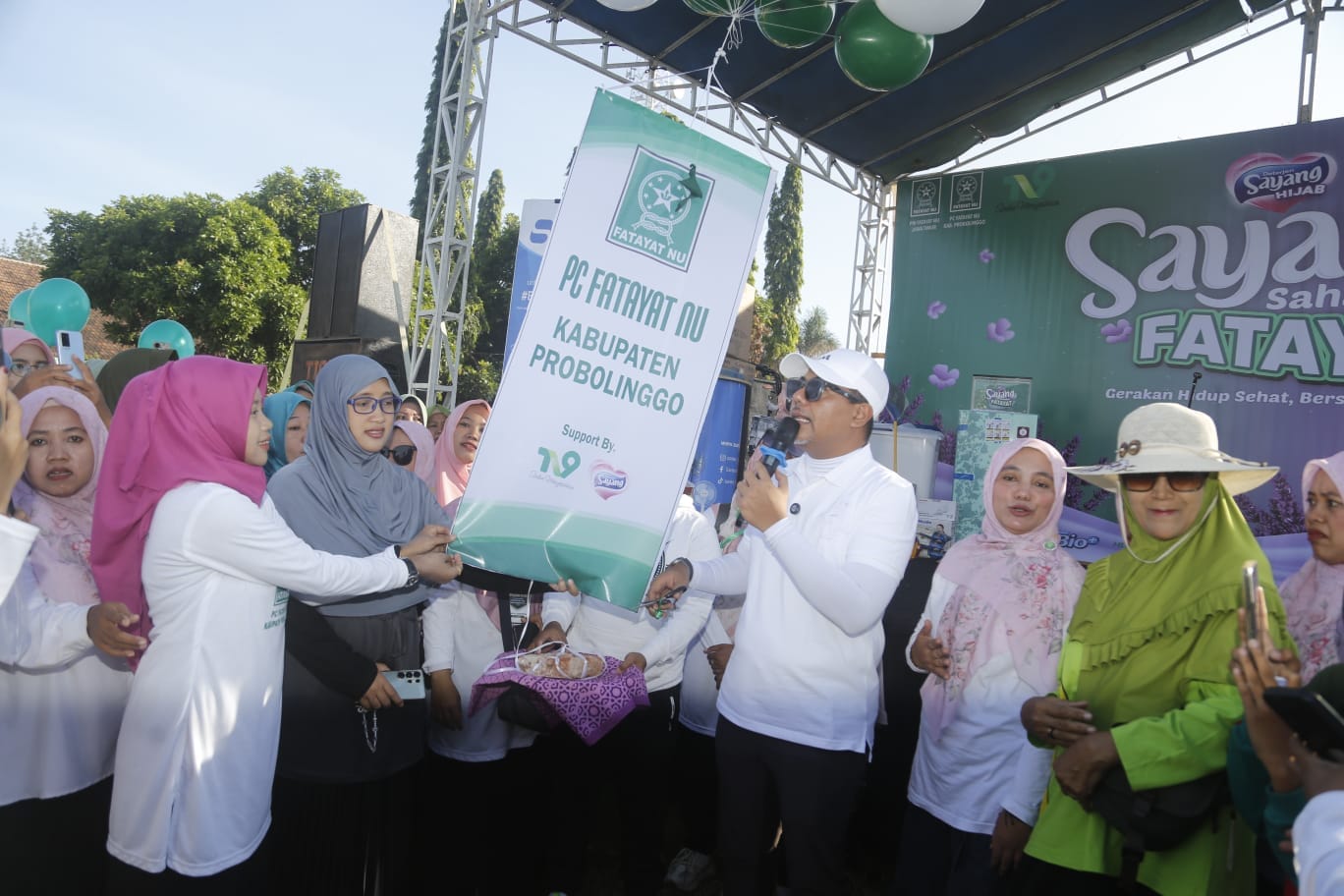 Fatayat NU Probolinggo Rayakan Harlah Ke-75 dengan Jalan Sehat Seru