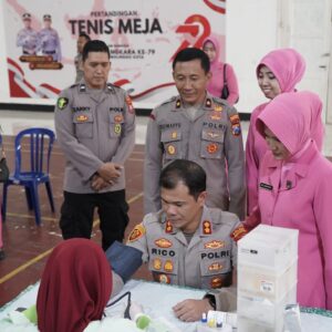 Rangkaian Kegiatan Hari Bhayangkara ke 79, Polres Kota Probolinggo Gelar Sunat Massal dan Donor Darah
