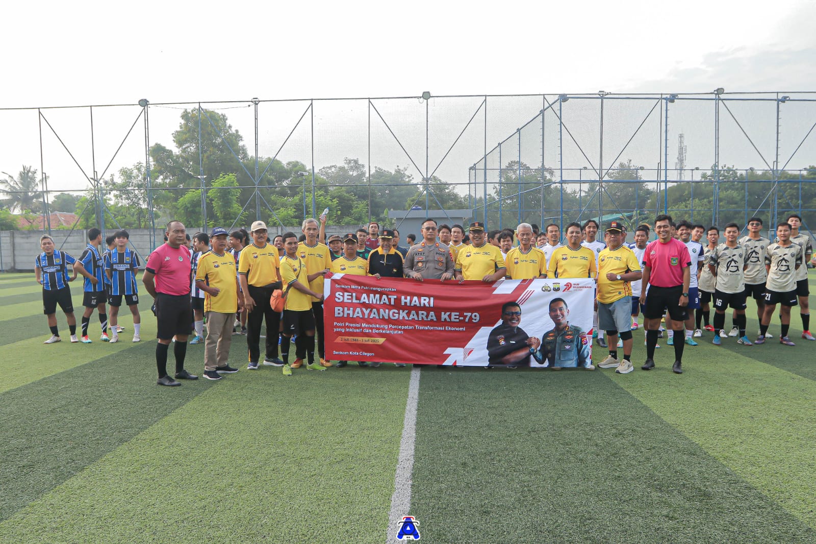 Menuju HUT Bhayangkara ke-79, Senkom Mitra Polri Kota Cilegon Gelar Fun Mini Soccer SENKOM CUP 2