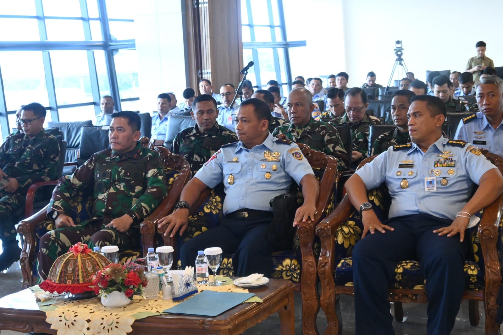 Danlanud Sultan Hasanuddin Terima Kunjungan Aspotdirga Kaskoopsudnas, Bahas Peningkatan Pembinaan Kemampuan Potensi Dirgantara