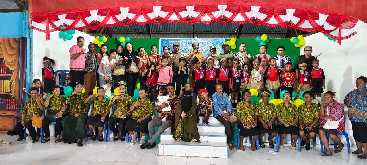 Kadis Pendidikan Boven Digoel Gandeng Satgas Yonif 126 Cakti Dukung Edukasi Calistung di Wilayah Perbatasan