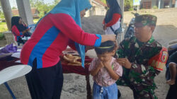 Babinsa Panggungasri Bersama Kader dan Bidan Desa Aktif Cegah Stunting Lewat Posyandu Balita