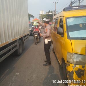 Kanit Lantas Polsek Cikupa Pimpin Protap Sore, Wujudkan Kamseltibcar Lantas di Jalan Raya Serang