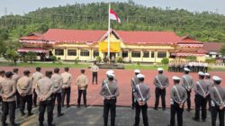 Kapolres Morowali Utara pimpin apel kesiapan pengamanan Pilkades serentak
