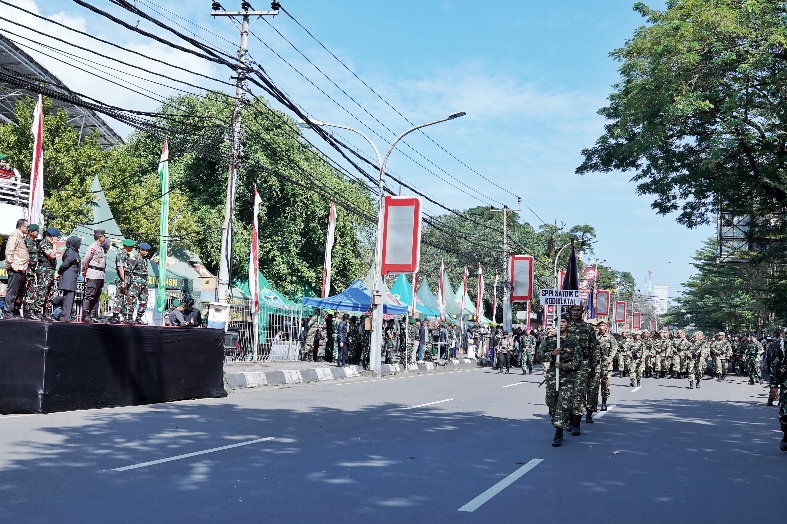 Penutupan SPPI Batch-3 Kolat XIII Makassar : Perkuat Pertahanan Negara dan Wujudkan SDM Unggul Menuju Indonesia Emas 2045