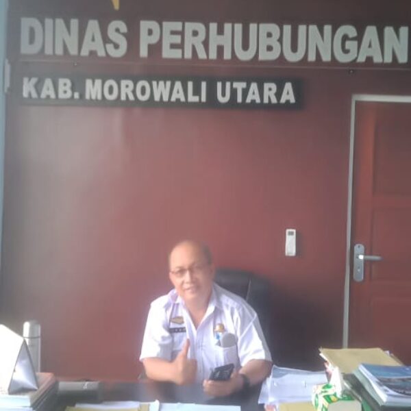 Apri  Kelo Awak Media Patrolihukum.net, Apresiasi Pelayanan Publik, Kadis Perhubungan Morut, Drs. Ivan Rizal Mareoli.