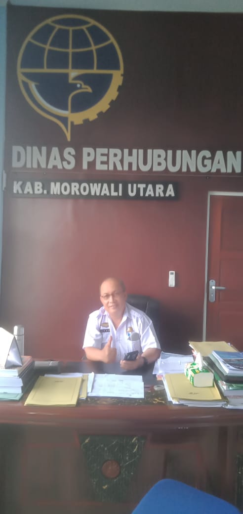 Apri  Kelo Awak Media Patrolihukum.net, Apresiasi Pelayanan Publik, Kadis Perhubungan Morut, Drs. Ivan Rizal Mareoli.
