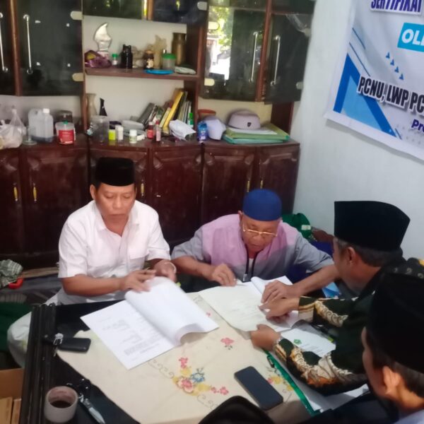 Ketua PCNU Kota probolinggo Datangi Rumah H Asnawi, Perihal Tanah Waqaf