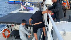 Bakamla RI Evakuasi Korban Kebakaran KMP Barcelona 5 di Perairan Talise