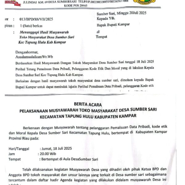 Didesak Warga Mundur, Kades Sumber Sari Terjerat Skandal Nikah Siri