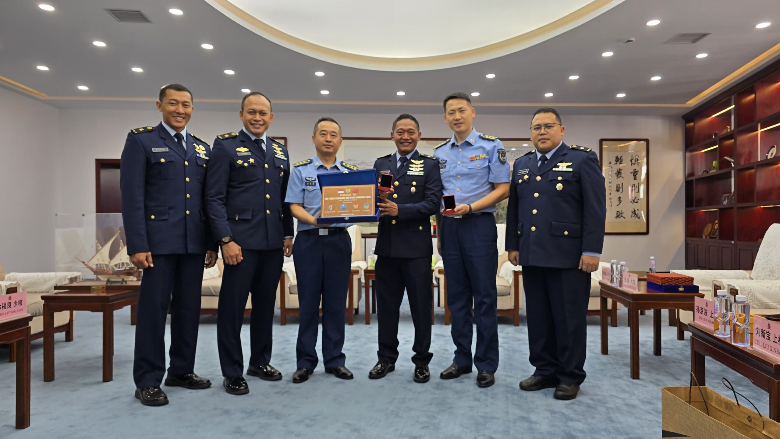 Empat Perwira TNI AU Sukses Selesaikan Pendidikan Strategis di AFCC China