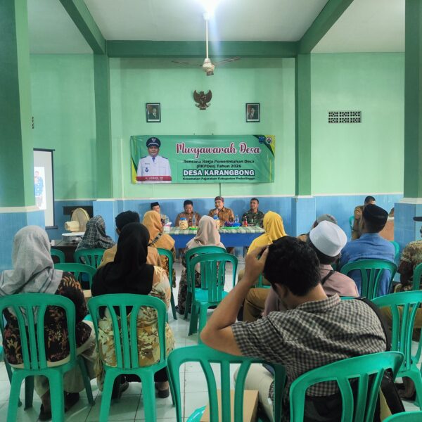 TNI Kawal Musdes Karangbong Bahas RKPDES Tahun 2026
