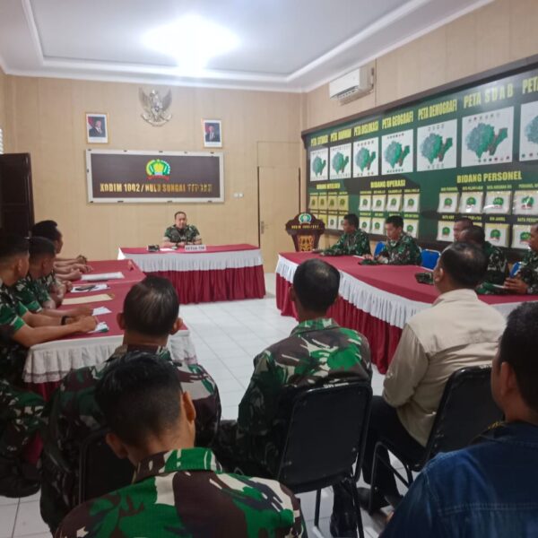 Kunjungan Tim Verifikasi Korem 101/Antasari Perkuat Administrasi Kodim 1002/HST