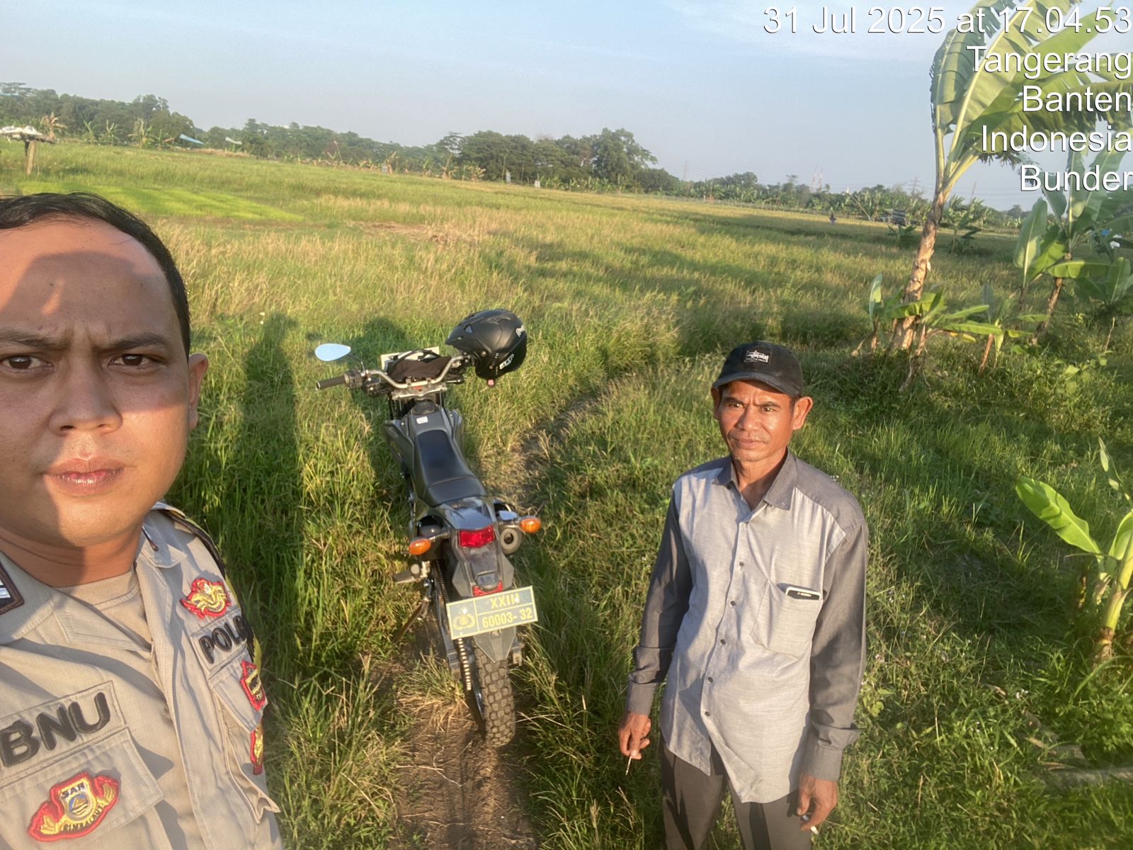 Polsek Cikupa Lakukan Pengecekan Lahan Program Commander Wish “Parakan Ketapang” untuk Penanaman Jagung