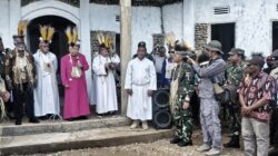 Uskup Agung Merauke dan Satgas 126/KC Satukan Iman di Perbatasan Ninati