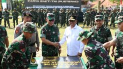Danpusterad: Gotong Royong Menjadi Bukti Nyata Kebersamaan Sebagai Wujud Manunggal TNI-Rakyat