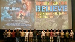 Dandim 0808 Bersama Forkopimda dan Paskibraka Nobar “Believe” Perkuat Semangat Kebangsaan Di Blitar