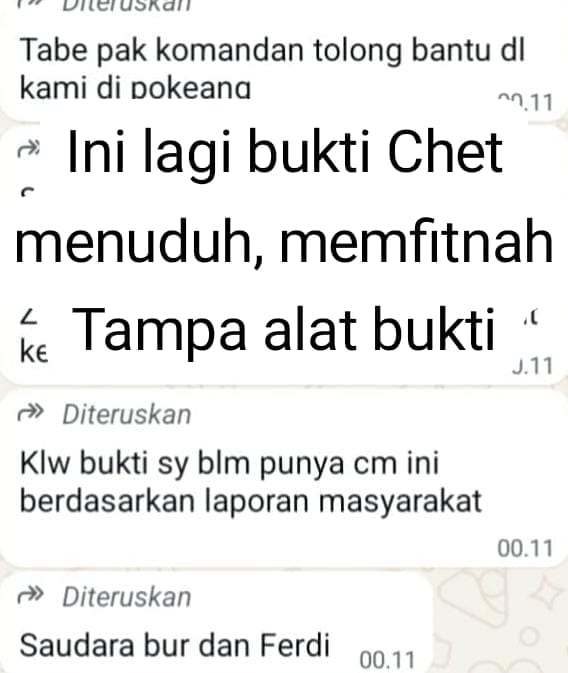 Diduga Kades Pokeang Diskriminasi Hak Warga Negara, UUD 1945 Pasal 28A Hingga 28J Bahkan Langgar Kuh-pidana Pasal 310 dan 311, Sangsi Pidana 9 bulan - 4 Tahun Kurungan.