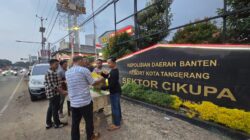 Polsek Cikupa Gelar Gerakan Pangan Murah, Beras SPHP Ludes Terjual