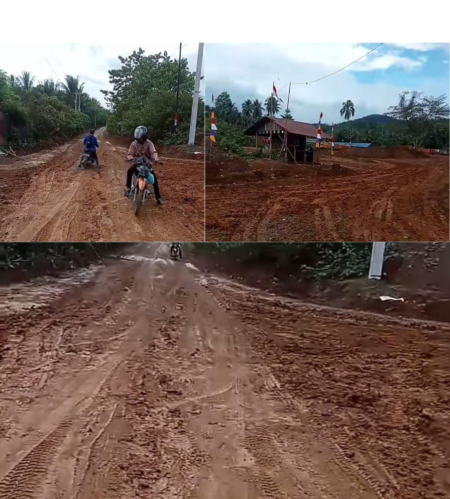 Diduga Perusahaan Tambang Di Siuna Abaikan Keselamatan Pengguna jalan, Buktinya Jalan Licin Dan Berlumpur, Diminta Bupati Banggai Tidak Membisu.