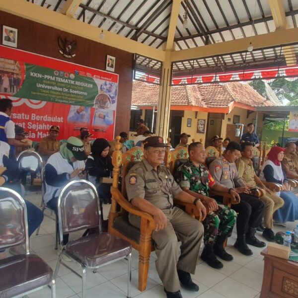 TNI Koramil 13/Krejengan Dukung Penuh Pembukaan KKN Unitomo di Krejengan