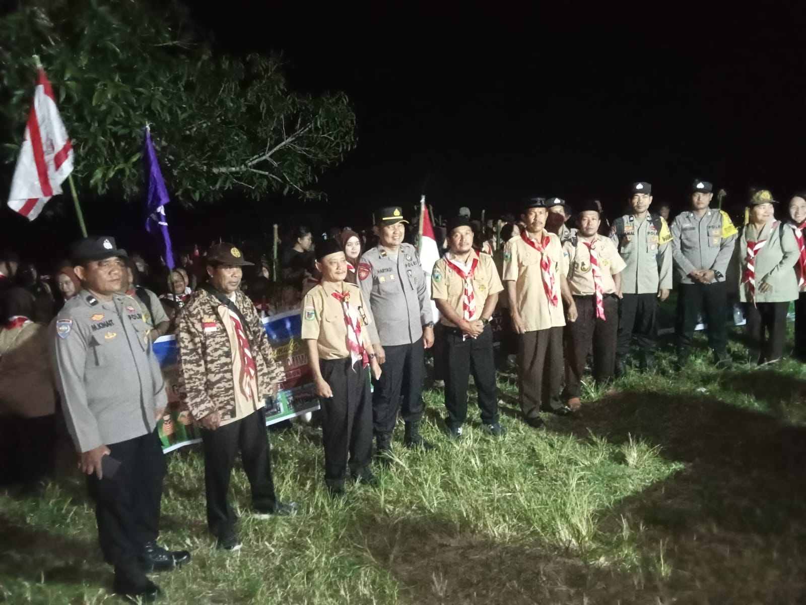 Peringatan Hari Pramuka Ke-64 Di Bantayan Dimeriahkan Pawai Obor