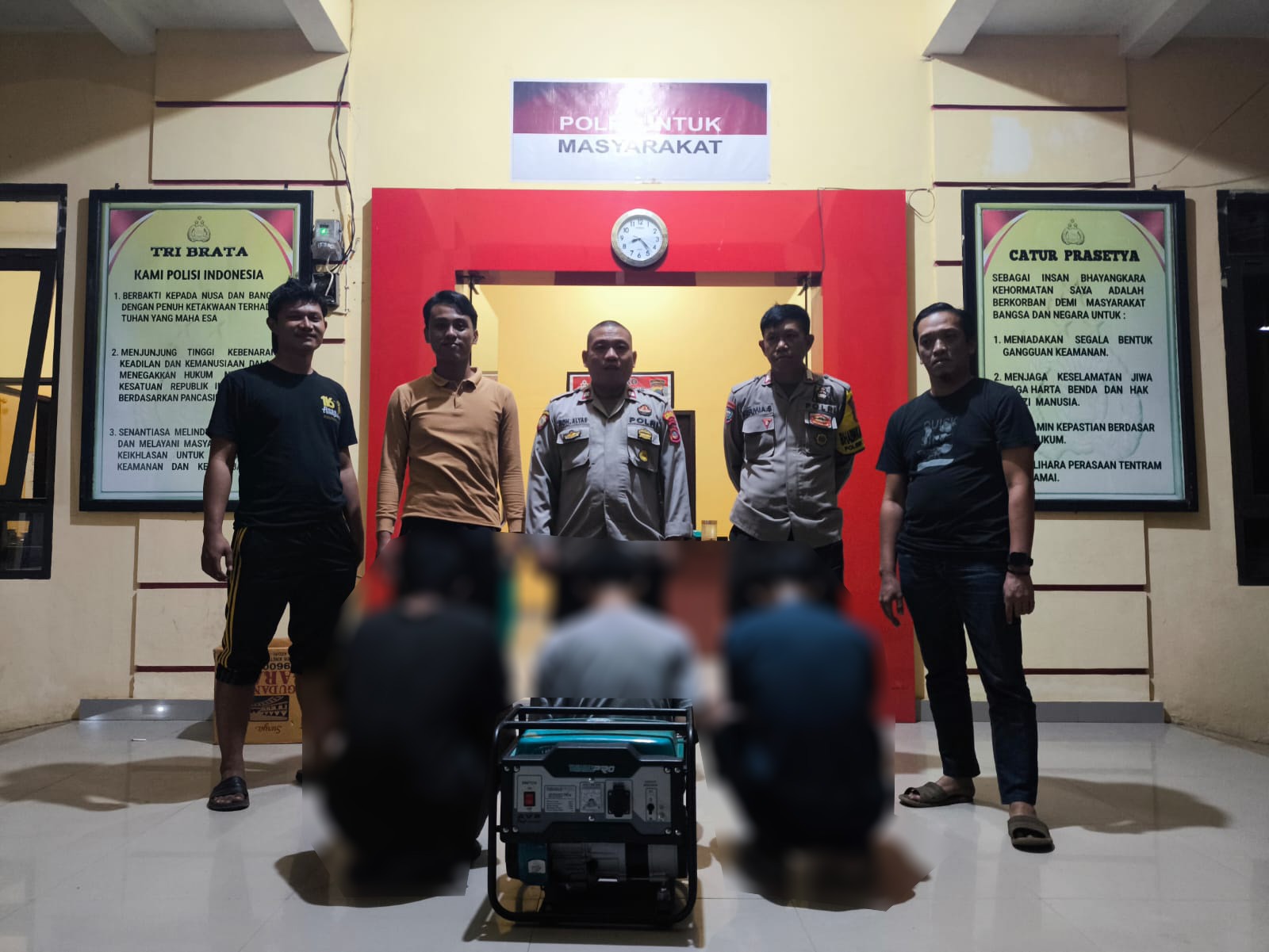 Viral genset hilang, Kapolsek Petasia yang baru menjabat dua hari berhasil tangkap pelakunya