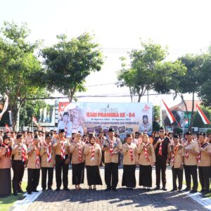 Peringatan Hari Pramuka Ke-64, Kasdim Ajak Jaga NKRI dan Pancasila