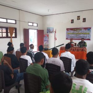 Satgas TMMD Kodim 1506/Namlea Melaksanakan Kegiatan Sosialisasi Tentang Keamanan dan Ketertiban Masyarakat (Kamtibmas) di Desa Hote Satgas TMMD Kodim 1506/Namlea Melaksanakan Kegiatan Sosialisasi Tentang Keamanan dan Ketertiban Masyarakat (Kamtibmas) di Desa Hote